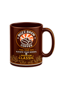 Buzz Brew Premium Ceramic Coffee Mug – 11 oz White Coffee Mug with Fuel Your Day Design, Coffee Lover Gift